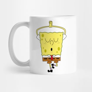 spongebob doing yoga Mug